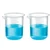 Bello 2pcs x 250ml Polypropylene Beakers with Graduation Marks for Laboratory
