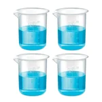 Bello 4pcs x 250ml Polypropylene Beakers with Graduation Marks for Laboratory