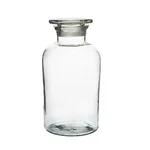 Cometek 250ml Narrow Neck Reagent Bottle with Glass Stopper Reusable Soda Glass Storage