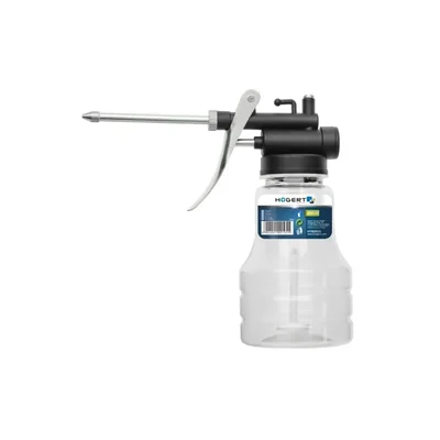 Högert 250ml Transparent Body Precision Dispensing Plastic Pressure Oil Can HT8G925