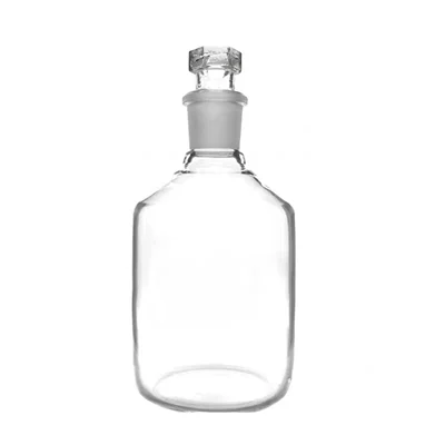 Cometek 250ml Reagent Bottle Borosilicate Glass 3.3 Narrow Mouth with Interchangeable Hexagonal Hollow Glass Stopper