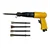 Heavy Duty 250mm Pneumatic Air Hammer Set with 5 Chisels for Cutting, Chipping and Scraping for Industrial Use