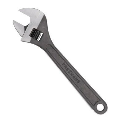 Freemans 250mm Manual Fastening Adjustable Wrench with Rust Resistant Black Phosphate Coating and Comfortable PVC Grip AW10