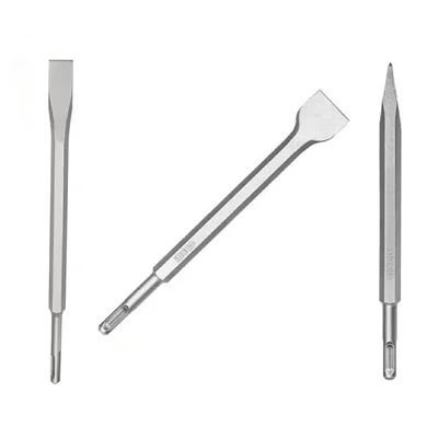 Ingco 3 Pcs 250mm Length Pointed & Flat SDS-Plus Chisel Set 