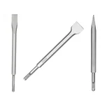 Ingco 3 Pcs 250mm Length Pointed & Flat SDS-Plus Chisel Set