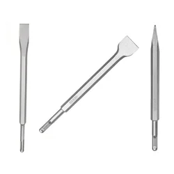 Ingco 3 Pcs 250mm Length Pointed & Flat SDS-Plus Chisel Set 