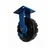 Heavy Duty 10 inch Fixed Type Double Ball Bearing Cast Iron & Rubber Caster Wheel, 1000 kg Load Capacity Per Wheel
