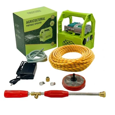 GROWELL 12V/ 16 Ah, 250 PSI  Double Motor Portable Battery Sprayer With 50 Meter Delivery Pipe