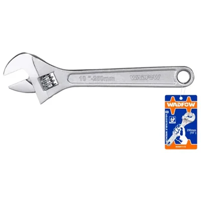 Wadfow 254 mm(10 Inch) Chrome Finish Adjustable Wrench (WAW1110)