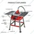 XLNT 255 mm (10 Inch) 2800 W Powerful Table Saw, 4300 RPM (2541A)