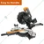 VOLTZ 255 mm 2400 W Compound Miter Saw with Laser and LED Light & Cutting Blade, 4500 RPM (VZ-MS255)