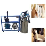 Commercial 25 Liter Fixed Pipeline Single Bucket Milking Machine without Engine