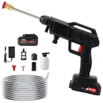 Heavy Duty 48V || 25 Bar || 5 LPM || Single Battery-Operated Cordless Car Washer || 50 Minutes Working Time 