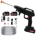 Heavy Duty 48V || 25 Bar || 5 LPM || Dual Battery-Operated Cordless Car Washer || 50 Minutes Working Time 