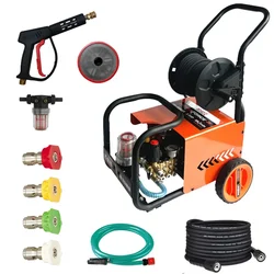 Shakti Technology 2.5 Hp Trolley Type 150 Bar High Pressure Washer with 10 LPM Flow Rate (Micro Force R)