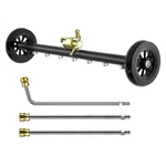 Shakti Technology 25 inch Dual-Function 7-Nozzle Undercarriage Surface Cleaner for Pressure Washer, with 3 Pieces Extension Wand (DP-50)