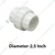 High Quality 2.5 Inch (63.5 mm) Union for PVC Pipes