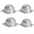 Heavy Duty 4 Pieces 25 Kg Ball Transfer Caster Wheel