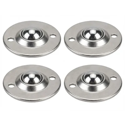 Heavy Duty 4 Pieces 25 Kg Ball Transfer Caster Wheel, 72.5 mm Outer Diameter