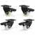 Heavy Duty 50 MM / 2 Inch Pack Of 4 Swivel With Brake Type Plain Bore PP Caster Wheel