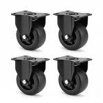 Heavy Duty 2 inch / 50 mm Pack Of 4 Fixed Type Plain Bore PP Caster Wheel