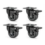 Heavy Duty 2 inch / 50 mm Pack Of 4 Swivel With Brake Type Plain Bore PP Caster Wheel