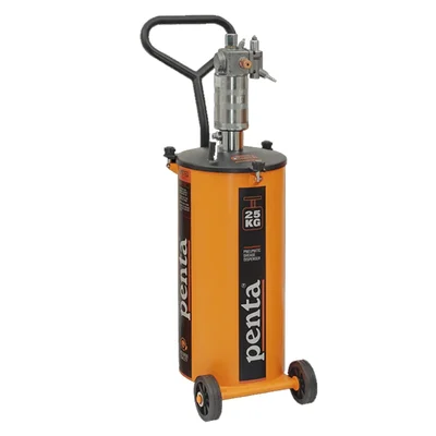 Penta 25 Kg Pneumatic Grease Dispenser with 2 m Rubber Hydraulic Crimped Hose Pipe