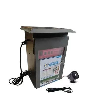 Premium Quality 25 KV 100 Acre Metal Body Power Fence Solar Zatka Machine for 70 Acre with Cable, Siren and 2 Piece Warning Plates 