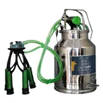 Cowtools 25 liter Milking Bucket with Pulsator, Food Grade Liner and  Tube with Claw