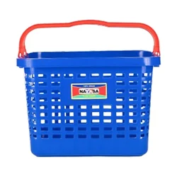 Nayasa 25 Liter Portable Plastic Shopping Basket(Pack-Pack Of 5)