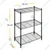 Rackwell 36 x 30 x 15 Inch 3 Shelves Mild Steel Adjustable Boltless Rack For Multipurpose Uses