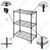 Rackwell 36 x 30 x 15 Inch 3 Shelves Mild Steel Adjustable Boltless Rack For Multipurpose Uses