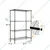 Rackwell 36X15X60 Inches 4 Shelves Mild Steel Adjustable Boltless Rack For Multipurpose Uses