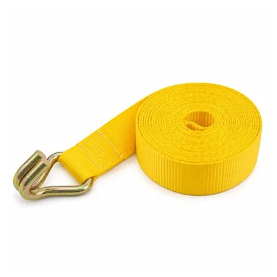 Trion Products 25mm x 15 Feet 1500kg J Hook Heavy Duty Cargo Lashing Polyester Webbing Replacement Strap