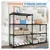 Rackwell 36X15X60 Inches 4 Shelves Mild Steel Adjustable Boltless Rack For Multipurpose Uses