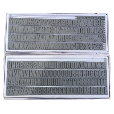 25 mm Flat Letter Set For Manual And Semi Automatic Stamping Machine