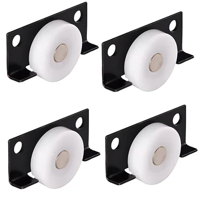 Ackwheel (A-33) Premium Quality Plate type 25 mm Ply Castor Wheel (Without Bearing), Pack of 4 pcs