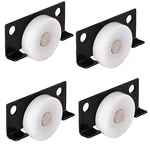 Ackwheel (A-33) Premium Quality Plate type 25 mm Ply Castor Wheel (Without Bearing), Pack of 4 pcs