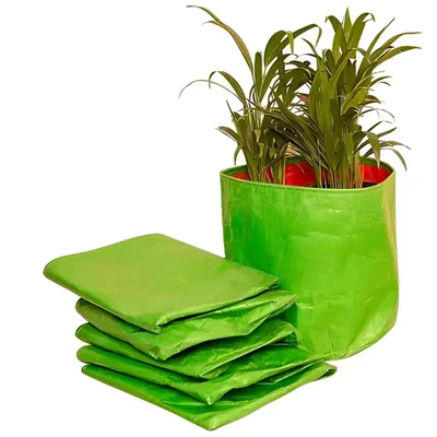 Siddhi 24 x 24 inch HDPE 350 GSM Grow Bag for Home Garden (Pack of 25 pieces)