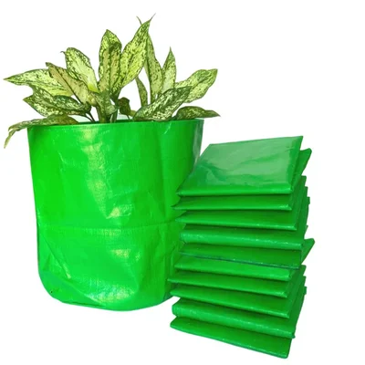Siddhi 350 GSM 18 x 18 inch HDPE Grow Bag for Garden, Nursery (Pack of 25 pieces)
