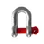 Heavy Duty 25 Ton G80 Alloy Steel Screw Pin Type D Shackle For Lifting