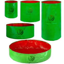 PLANT CARE 260 GSM Premium Quality HDPE Reusable UV Protected Grow Bag for Home/Terrace Gardening, Nurseries, etc.(Size-9 x 9 inch,Quantity-1 piece)