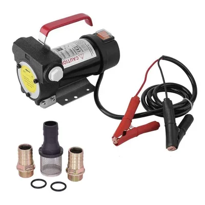Heavy Duty 12V DC, 260W, 4200 RPM Diesel Transfer Pump, Pure Copper, With All Required Accessories - 3 Months Warranty