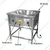 Commercial 26 Inches  Square Electric Kadai Standing Type, SS Body