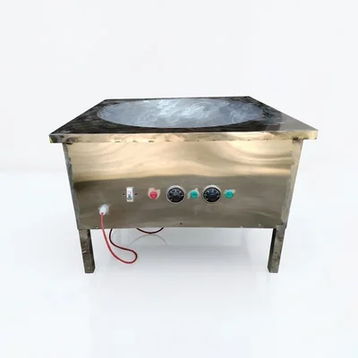Commercial 26 Inches Square Electric Kadai Standing Type, SS Body