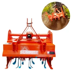 Heavy Duty Mild Steel 3.5 Feet Reverse Forward Rotavator with 26 Blades Suitable for Tractors