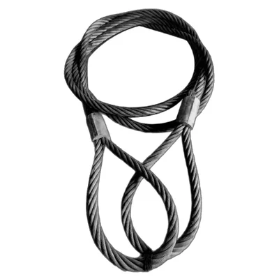 National 26 mm 5 Meter Wire Rope Sling,6x36 IWRC, Single Leg For Lifting, Rigging, and Material Handling