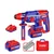 Emtop 26mm 20V BL, SDS-Plus, 4-Mode Function, 2.5J Impact Energy Rotary Hammer With Battery-Charger & Drill Bits, 0-1100 RPM (ELRH202682)