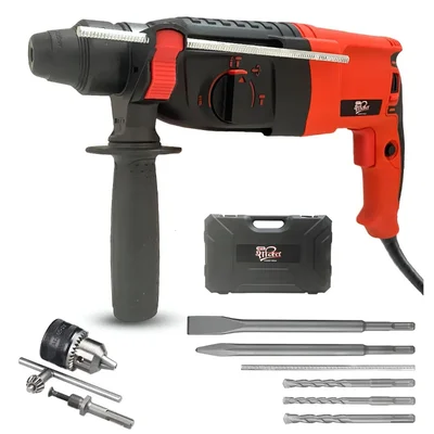 HPD Shakti 26mm 800 Watt 3-Mode Function, Forward-Reverse Function Powerful Rotary Hammer With Accessories, 1100 RPM