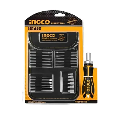 Ingco 26 Pcs Screwdriver Bit Set (HKSDB0268)